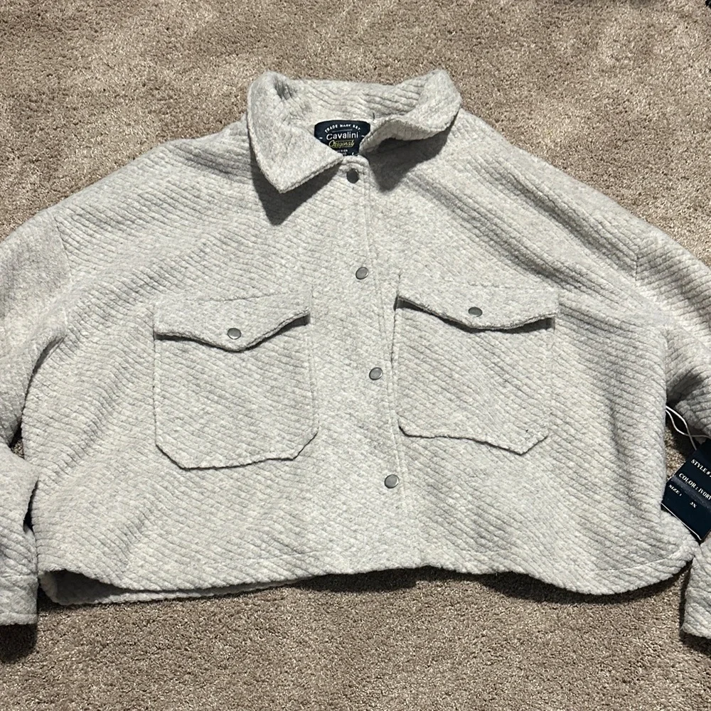 Cavalini Quilted Button-Up Jacket